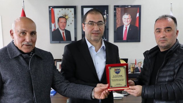 Hamur Spor Kulübü’nden İl Müdürü Çelebi’ye ziyaret