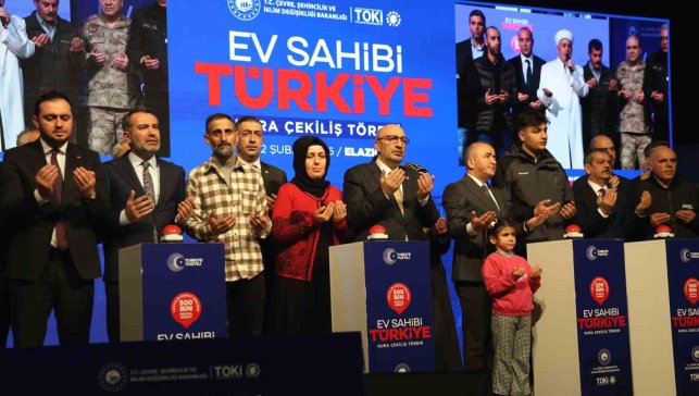 Elazığ'da sosyal konut heyecanı: 3 bin 825 konutun kurası çekildi