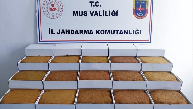 Muş'ta 45 kilogram kaçak tütün ele geçirildi