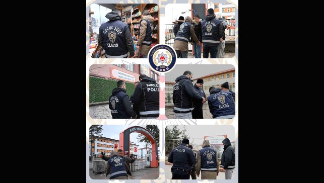 Elazığ'da 233 okul önü ve çevresi denetlendi