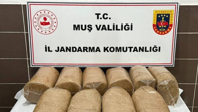Muş'ta 50 kilo kaçak tütün ele geçirildi