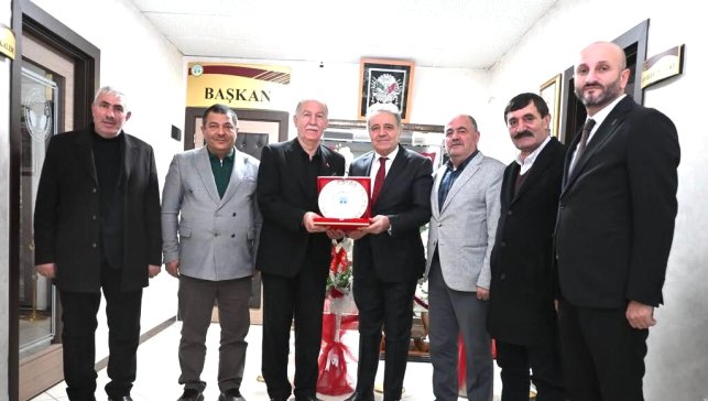 ESOB yönetiminden, Tortum Belediye Başkanı Yiğider'e nezaket ziyareti