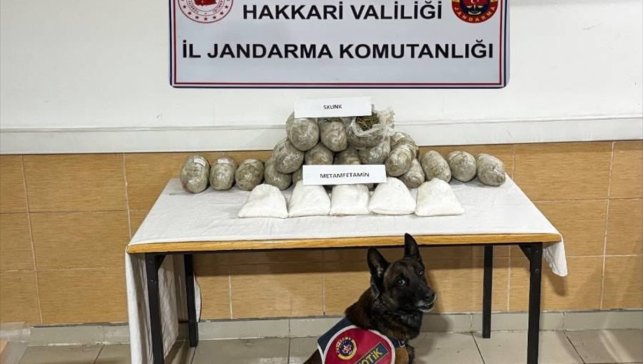 Hakkari'de 22 kilo 170 gram uyuşturucu ele geçirildi
