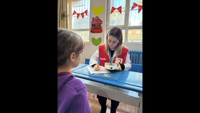 Hatay'da çocuklara yönelik göz sağlığı taraması yapıldı