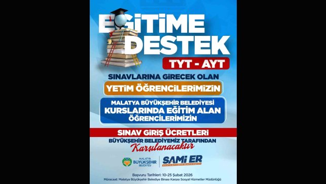 AYT ve TYT sınav ücretleri Büyükşehir Belediyesi'nden