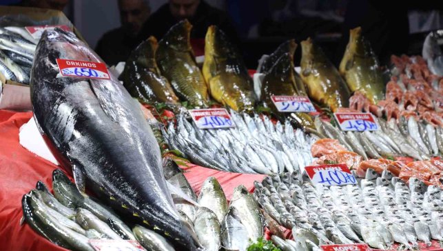 Elazığ Kapalı Çarşı'da 85 kiloluk orkinos tezgaha indi