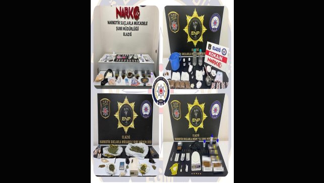 Elazığ'da uyuşturucu operasyonu: 20 şüpheli tutuklandı