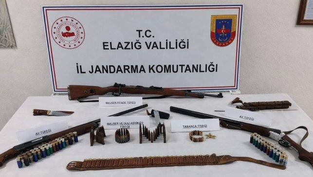 Elazığ'da silah operasyonu