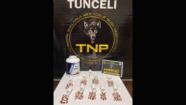 Tunceli'de uyuşturucu operasyonu: 430 adet sentetik ecza ele geçirildi