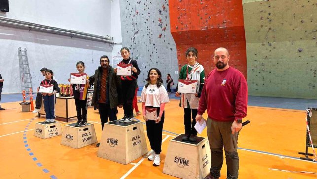 Malatya'da okul sporları tırmanış yarışmaları tamamlandı