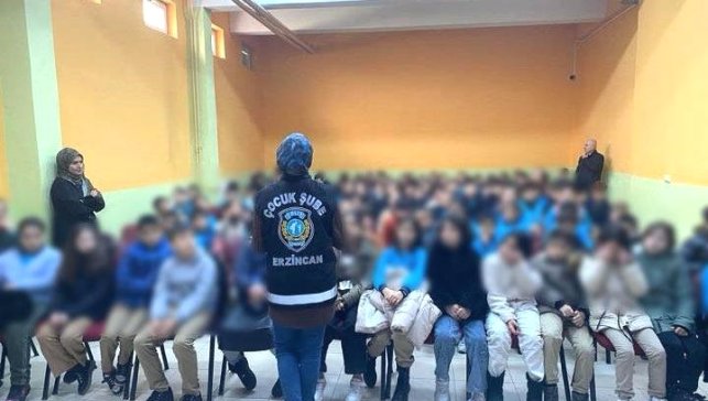 Erzincan'da öğrencilere güvenlik eğitimi