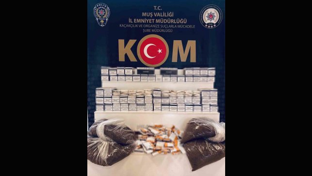 Muş'ta kargo ile kaçak tütün sevkiyatı polise takıldı