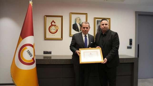 Horeca Depot Yönetim Kurulu Başkanı Tanrıkulu'na Galatasaray'dan teşekkür beratı