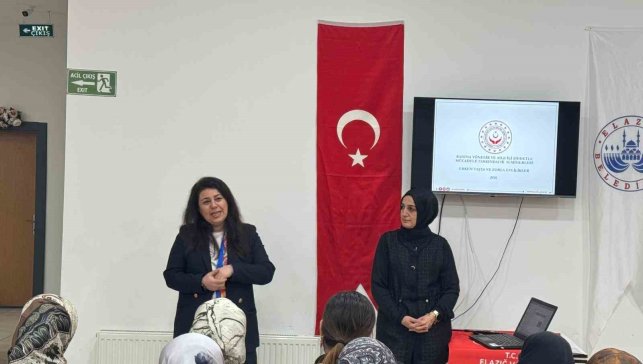 Elazığ'da kadına yönelik şiddetle mücadele eğitimi
