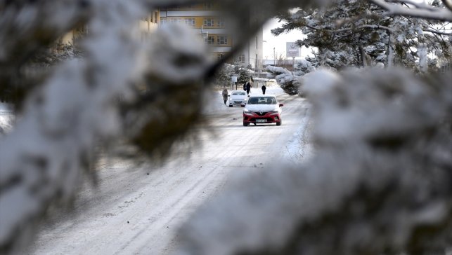 Kars ve Ardahan'da kar yağışı etkili oldu