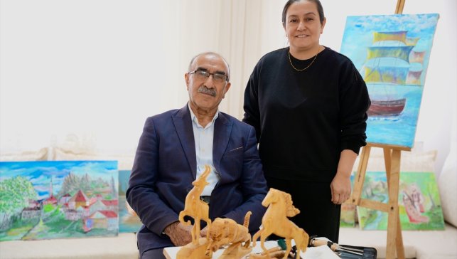 Hakkari'de 71 yaşındaki Günşar'ın ahşap tutkusu sanata dönüştü