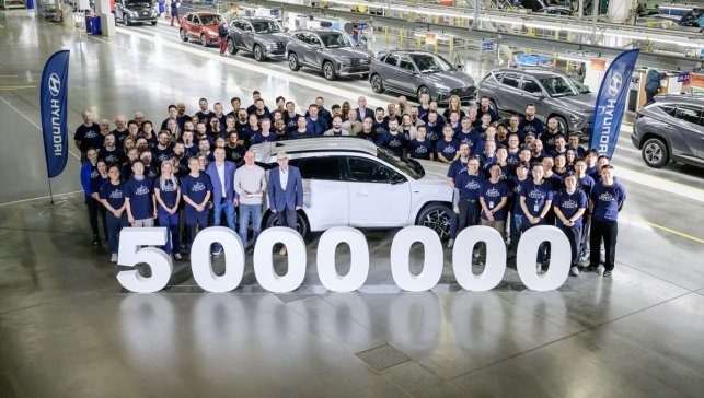 Hyundai Çekya fabrikasında 5 milyonuncu aracını üretti