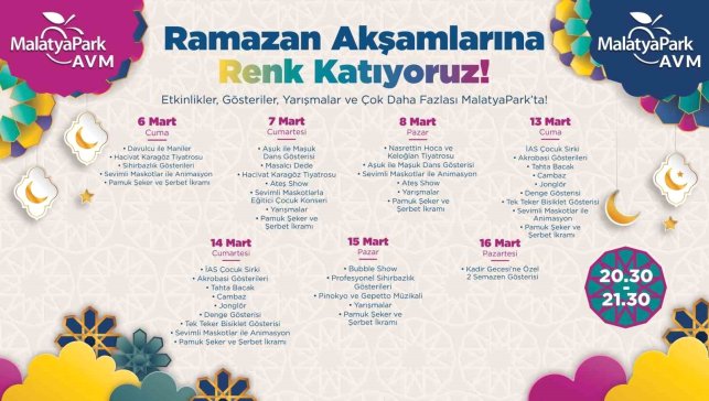 MalatyaPark AVM'de Ramazan coşkusu
