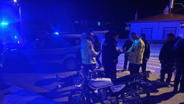 Erzincan'da motosiklet kazası