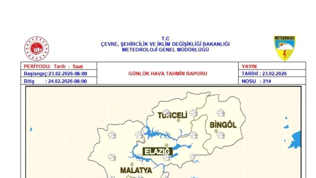 Tunceli için çığ uyarısı