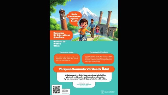 Erzurum İl Sağlık Müdürlüğü'nden dumansız bir gelecek için anlamlı yarışma