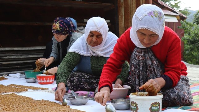 Köyde üretilen keş adeta bir enerji deposu