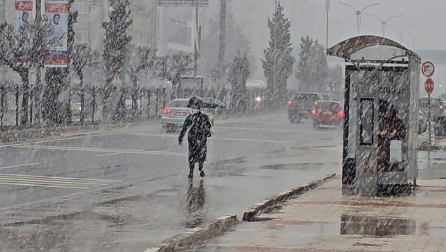 Elazığ'da yoğun kar yağışı