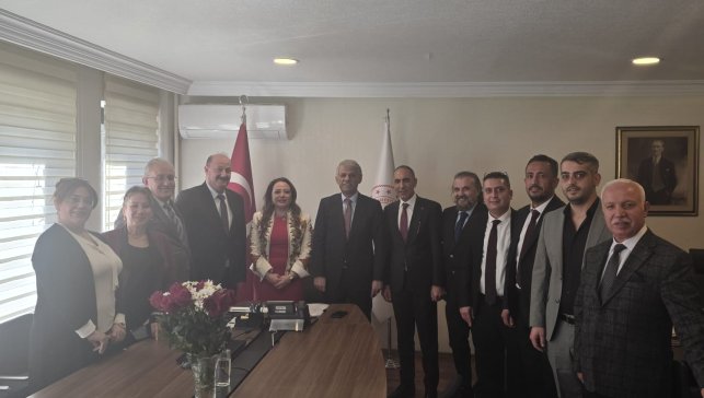 SATKOF ve USTKON heyetinden Kültür ve Turizm Bakan Yardımcısı Alpaslan'a ziyaret