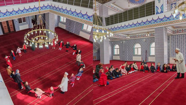 Ağrı’da ilkokul öğrencileri Ramazan’da camileri gezdi