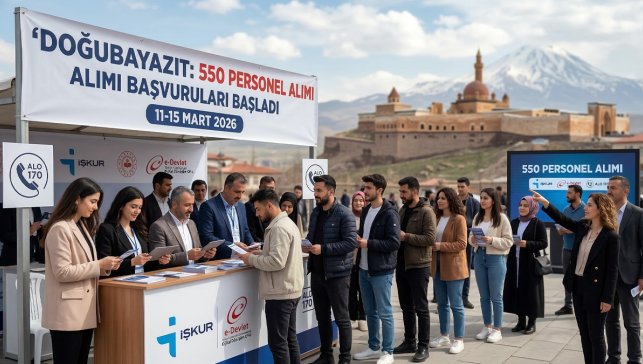 Doğubayazıt’ta 550 Kişiye İş Fırsatı: Personel Alımı İçin Başvurular Başladı