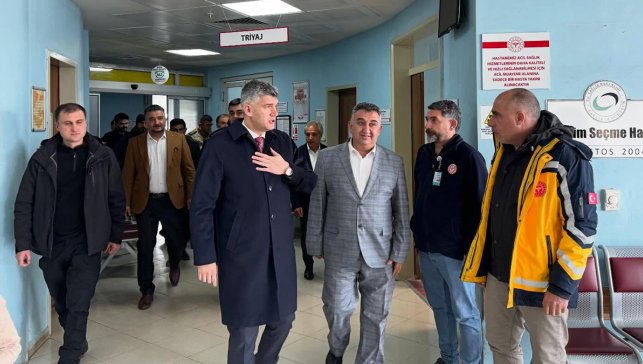 Diyadin Kaymakamı Korkusuz’dan hastaneye bayram ziyareti