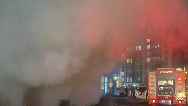 Malatya'da konteyner yangını