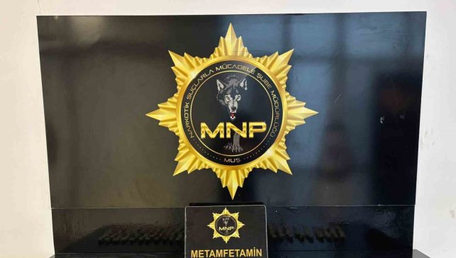Muş'ta 1 kilo 333 gram metamfetamin ele geçirildi