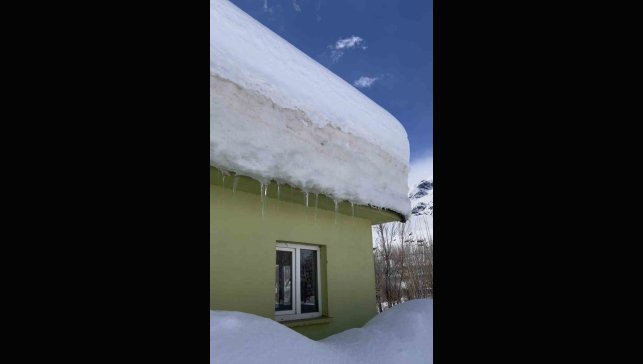 Ovacık'ta kar kalınlığı 2 metreyi buldu, evler kardan kayboldu