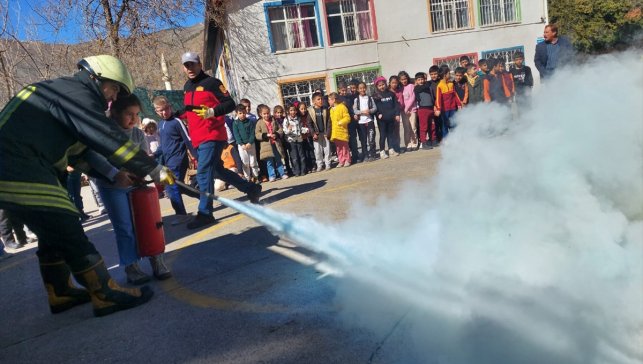 Keban'da yangın tatbikatı yapıldı 