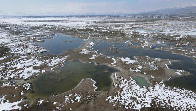 Ekşisu Kuş Cenneti'nde doğa drone ile kaydedildi