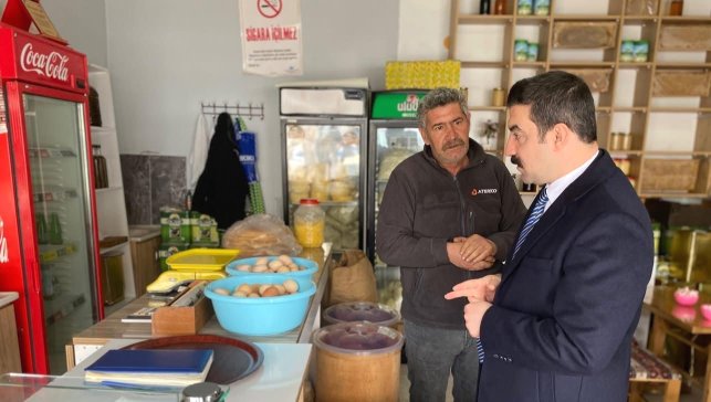 Kaymakam Akköz'den Arpaçay'da esnaf ziyareti