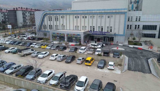 Battalgazi Devlet Hastanesi otoparkı yenilendi