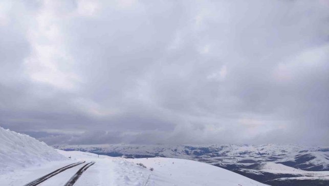 Kar yağışı Aşkale'de yeniden etkili oluyor