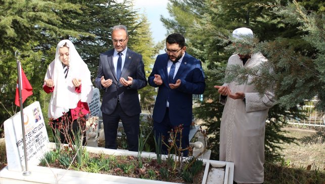 Ağın'da şehit kabirleri ziyaret edildi