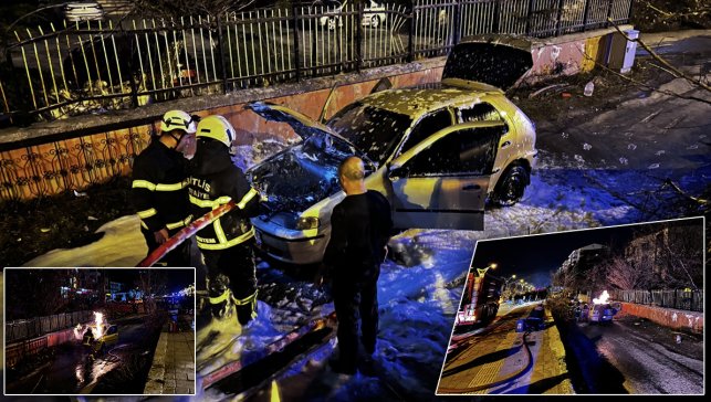 Bitlis’te seyir halindeki otomobilde yangın çıktı: Araç kullanılamaz hale geldi