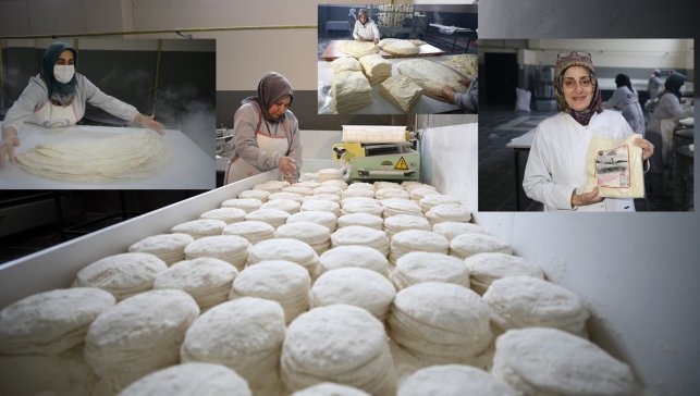 Bingöl’de bodrum katta başladığı yufka üretimini OSB’ye taşıyan kadın girişimci 11 kadına iş veriyor