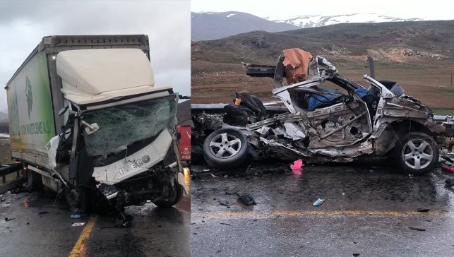 Malatya’da tırla hafif ticari araç çarpıştı: 3 kişi öldü