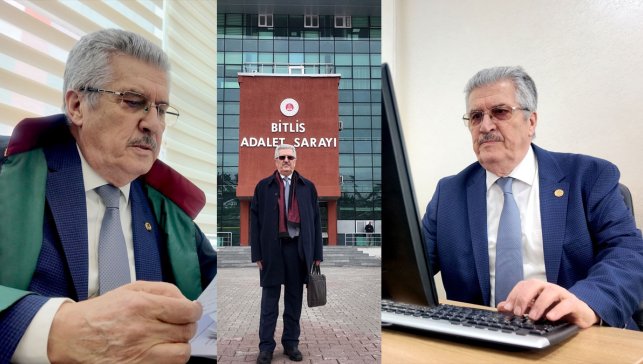 Bitlisli avukat Enver Derin, 49 yıldır mesleğini ilk günkü heyecanla sürdürüyor