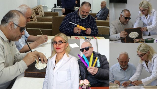 Erzurum’da engelli bireyler, atık eşyaları hediyelik ürüne dönüştürüp gelir elde ediyor