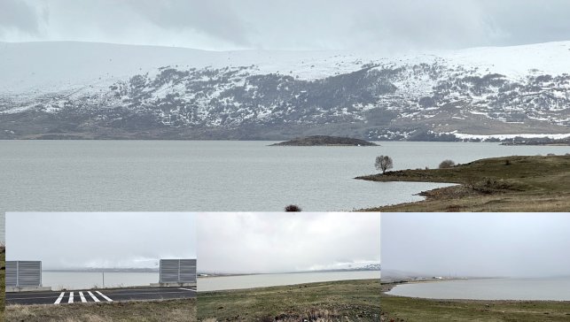 Ardahan’da Aktaş Gölü’nde buzlar çözüldü, göl yüzeyi tamamen açıldı