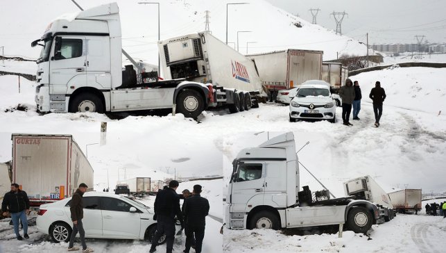Bitlis’te kar yağışında zincirleme kaza! 6 araç çarpıştı, 7 kişi yaralandı