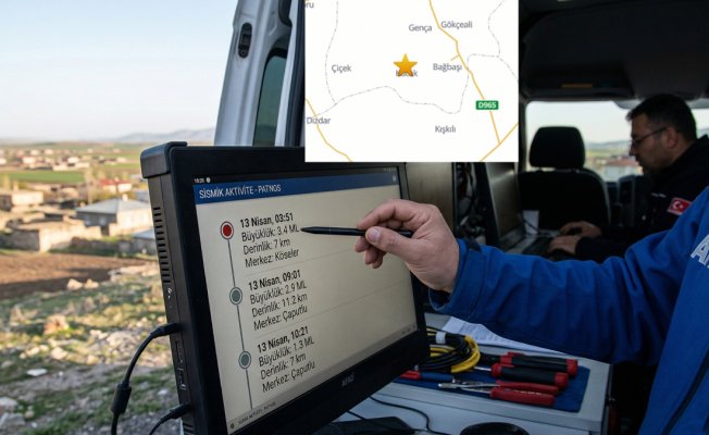 Patnos’ta art arda 3 deprem: En büyüğü 3,4 olarak kaydedildi