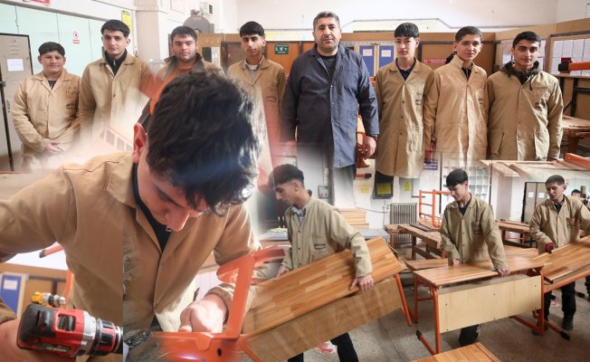 Muş Mesleki ve Teknik Anadolu Lisesi 17 milyon lira ciroya ulaştı, öğrenciler üretimle meslek öğreniyor
