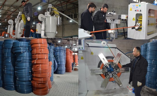 Muş'ta KOSGEB desteğiyle kurulan boru tesisi 5 kişiye iş sağlıyor